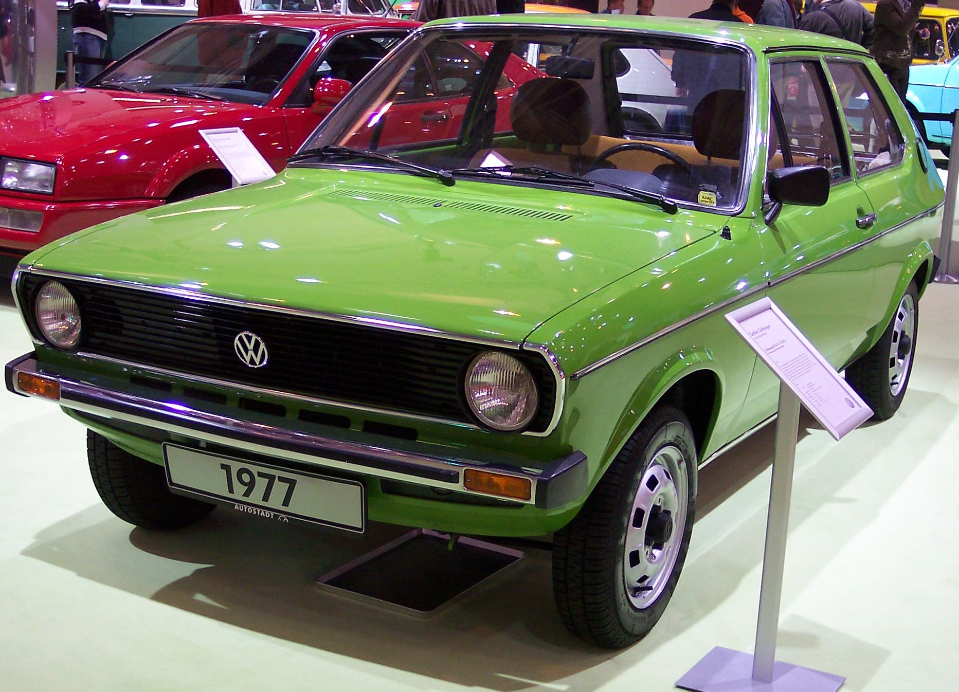 VW Polo I in klassischer 70er-Jahre-Aufnahme