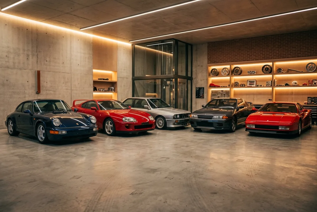 Klassiker-Sammlung in privater Garage